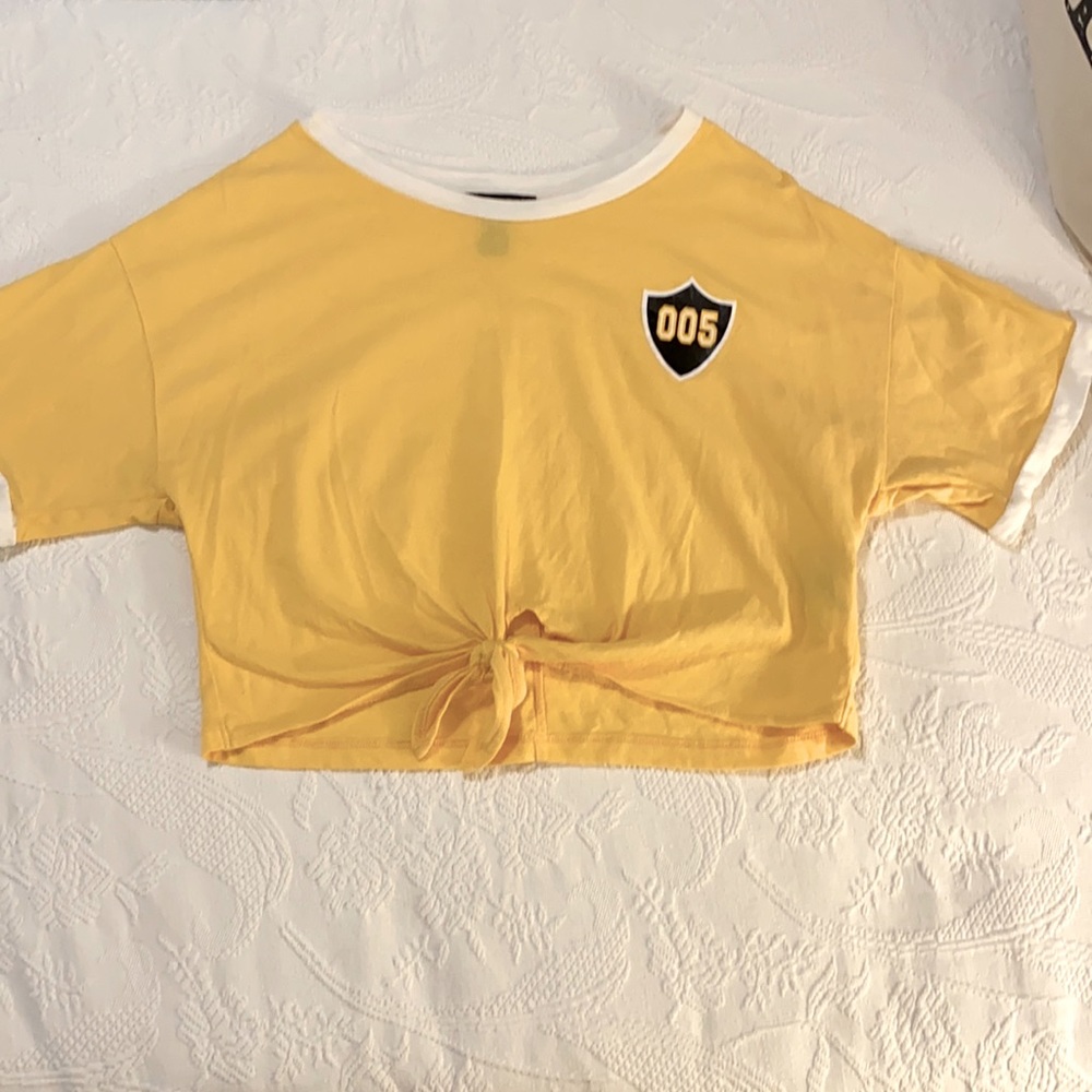 Topgun Allstars cheerleading OO5 front tie shirt